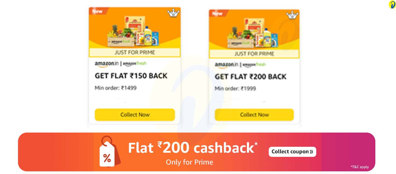 Amazon Grocery Cashback Offer