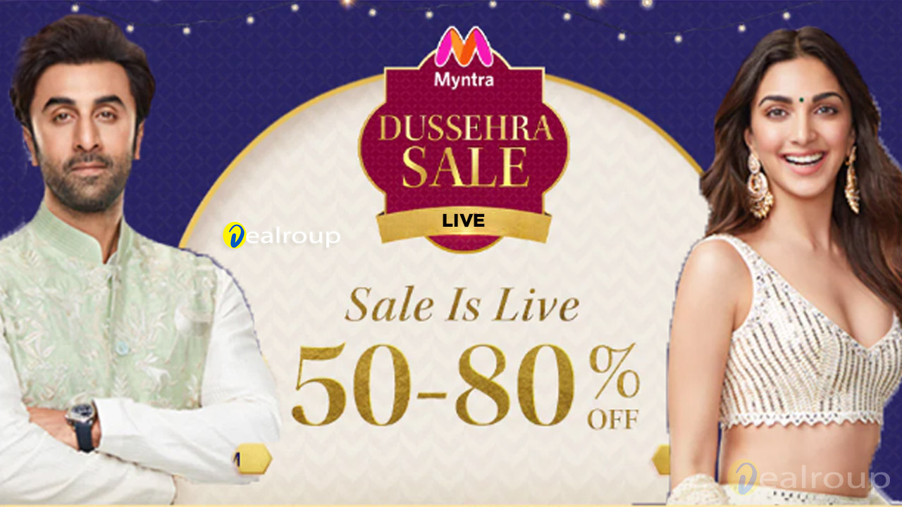 Myntra Dussehra Sale 2024 Flat 50 80 Off + Coupons Bank Off