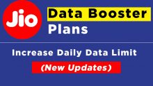Jio Data Booster Plans : Increase Daily Data Limit