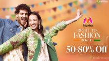 Myntra Right To Fashion Sale 2024 : Get 50% To 80% Off